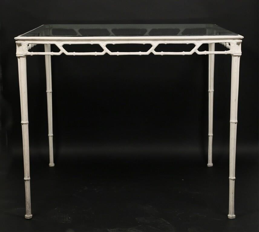 HOLLYWOOD REGENCY METAL BAMBOO FORM