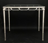 HOLLYWOOD REGENCY METAL BAMBOO
