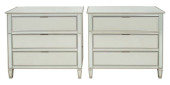 HOLLYWOOD REGENCY MIRRORED 3 D