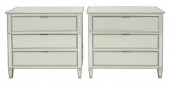 HOLLYWOOD REGENCY MIRRORED 3 D