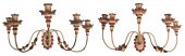 HOLLYWOOD REGENCY PAINTED CAND