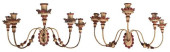 HOLLYWOOD REGENCY PAINTED CAND