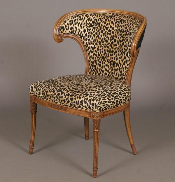 Hollywood Regency side chair;