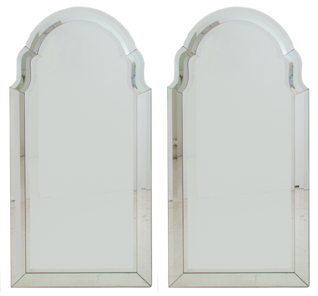 HOLLYWOOD REGENCY STYLE BEVELED