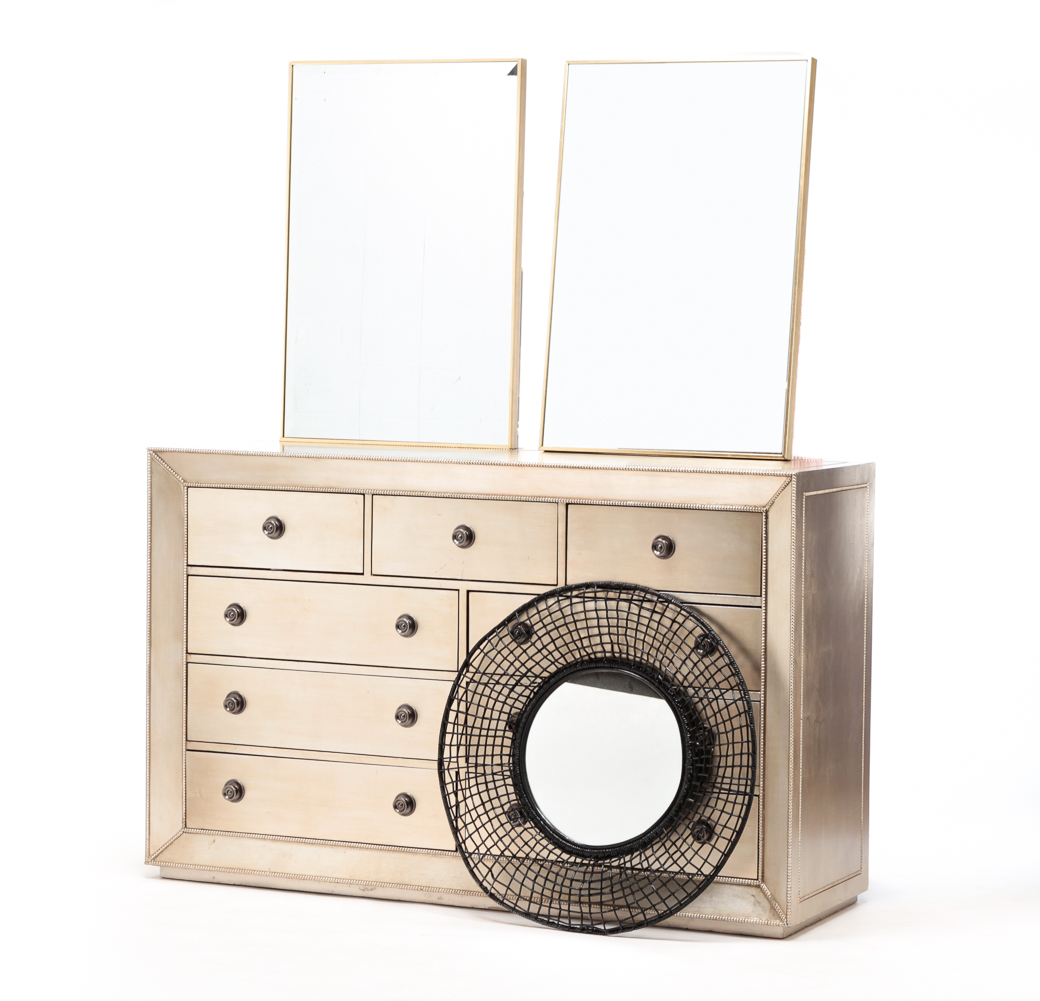 HOLLYWOOD REGENCY STYLE CHEST AND