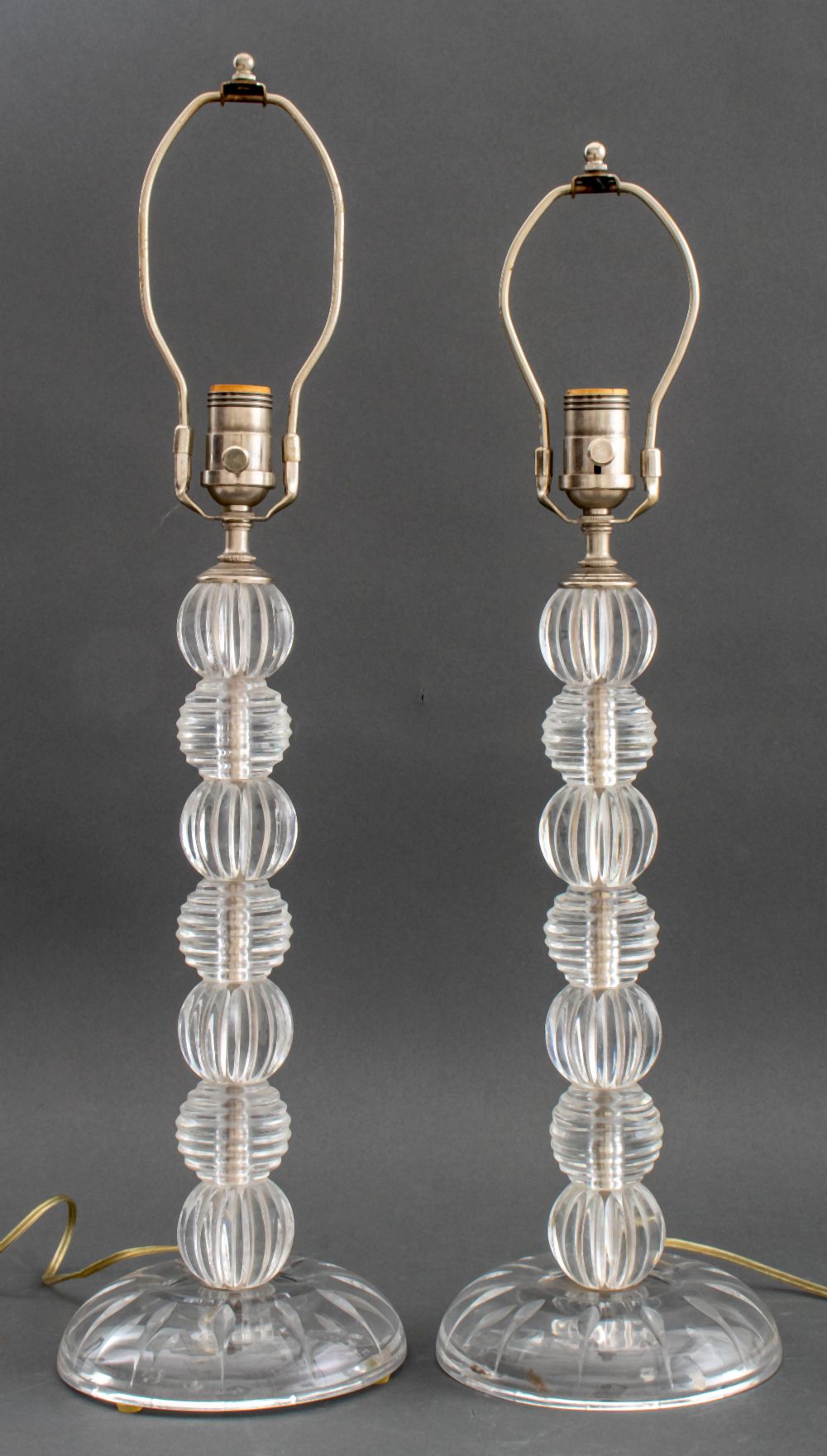 HOLLYWOOD REGENCY STYLE CUT GLASS