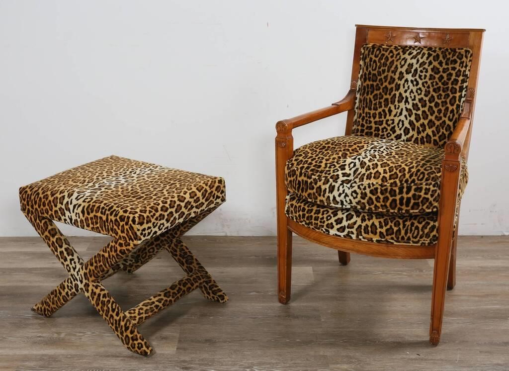 HOLLYWOOD REGENCY STYLE LEOPARD