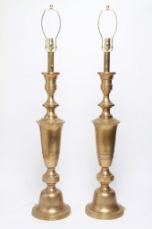 HOLLYWOOD REGENCY TALL BRASS L