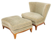 HOLLYWOOD REGENCY UPHOLSTERED