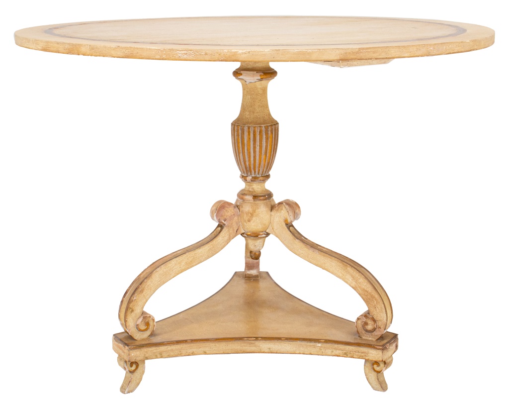 HOLLYWOOD REGENCY WHITE AND GOLD