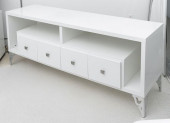 HOLLYWOOD REGENCY WHITE LACQUE