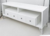 HOLLYWOOD REGENCY WHITE LACQUE