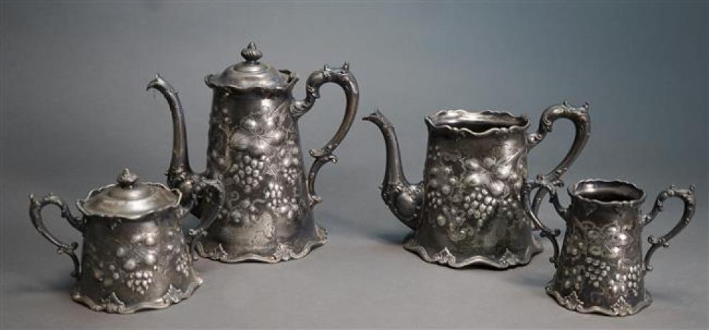 HOMAN SILVER PLATE FOUR PIECE