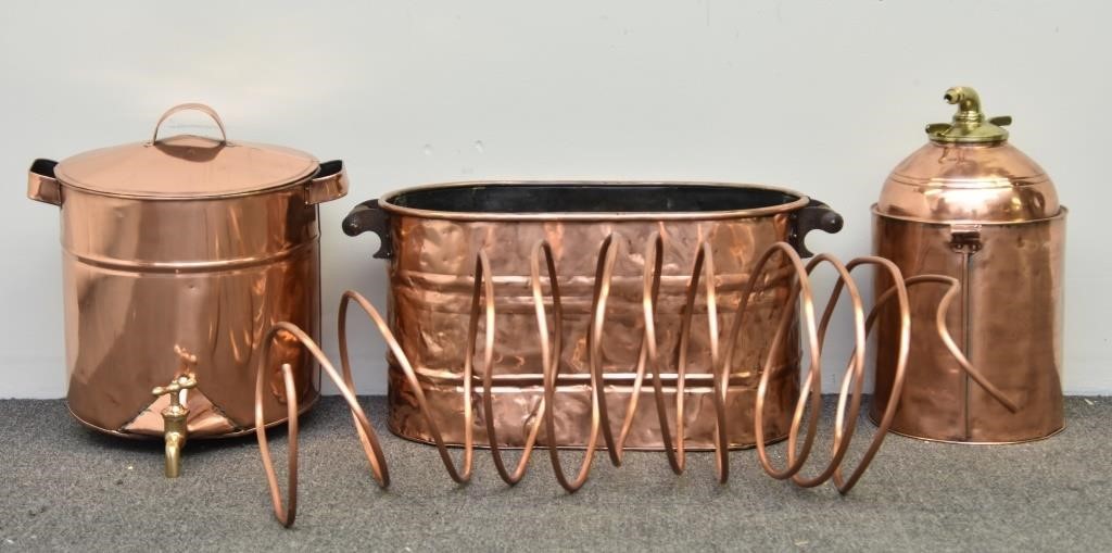Homemade copper still Boiler 13"h x