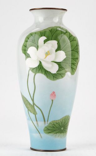 HONDA JAPANESE CLOISONNE VASE W/