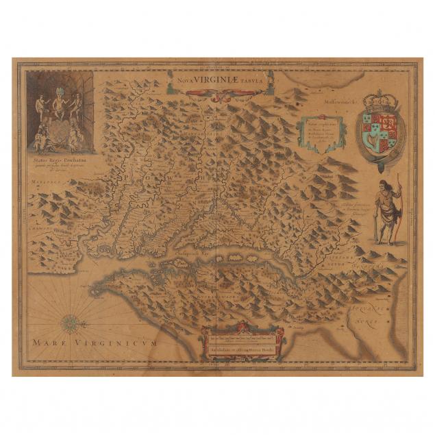 HONDIUS, HENRICUS. NOVA VIRGINIAE