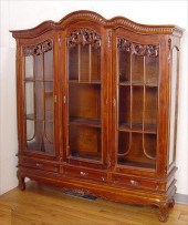 HONDURAN CARVED MAHOGANY ANTIQ