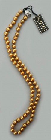 HONORA 6-6.5MM GOLD PEARL STRA