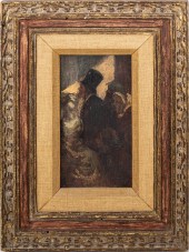 HONORé DAUMIER ATTRIBUTED OIL