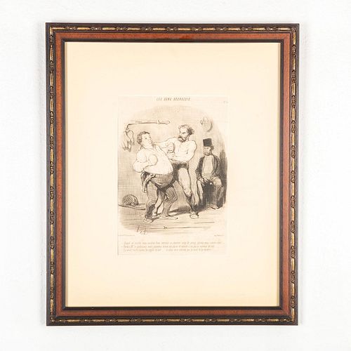 HONORE DAUMIER LITHOGRAPH PRINT,