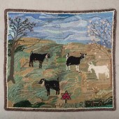 HOOKED CENTENNIAL RUG, 1968A h