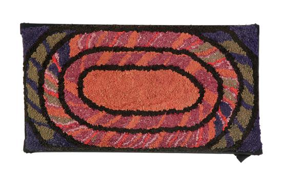 HOOKED RUG.  American  1st