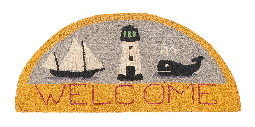 HOOKED RUG CIRCA 1930 14” X