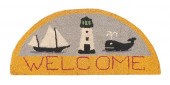 HOOKED RUG CIRCA 1930 14” X 30