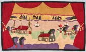 HOOKED RUG OF ST. LAWRENCE VIE