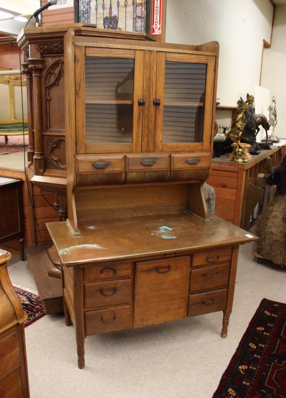 HOOSIER' KITCHEN CABINET, AMERICAN,