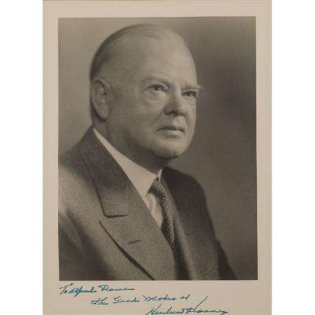 HOOVER, HERBERT Photograph