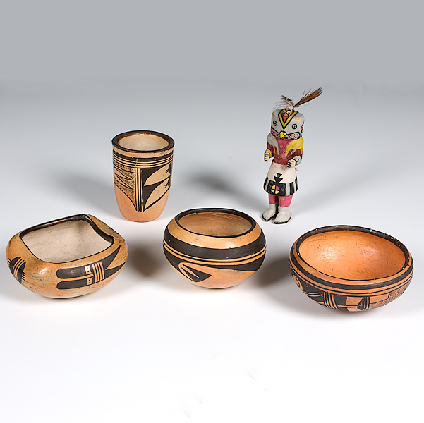 Hopi Bowls and Route 66 Katsina lot