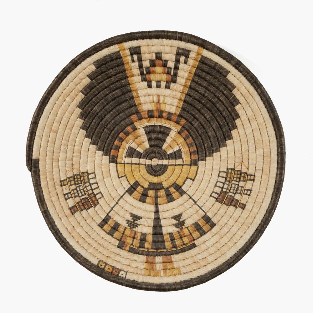 HOPI, CROW MOTHER COIL BASKET,