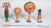 Hopi Gourd Rattles Dance Wand