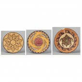 HOPI, GROUP OF THREE BASKETRY