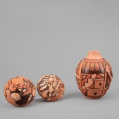 HOPI, GROUP OF THREE SMALL CAR
