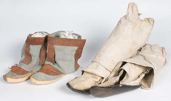 Hopi Hide Moccasins lot of 2