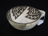 Hopi Indian Pottery Bowl light