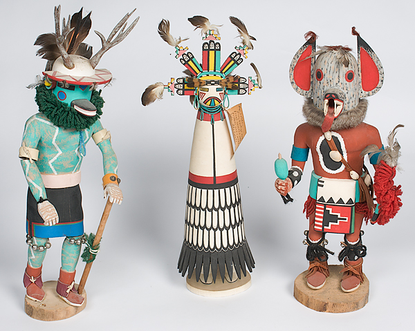 Hopi Katsinas lot of 3 includes a