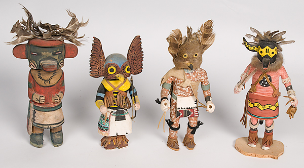 Hopi Katsinas lot of 4 including