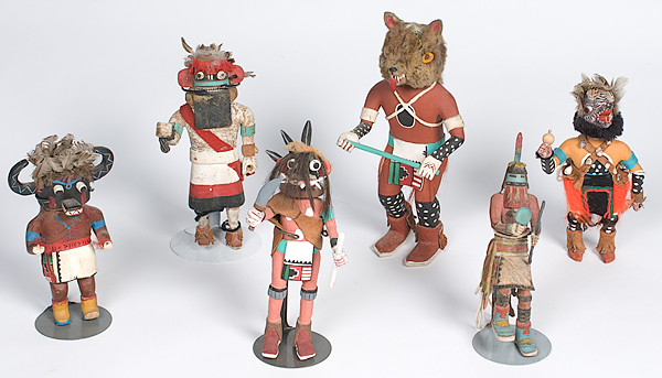 Hopi Katsinas lot of 6 including