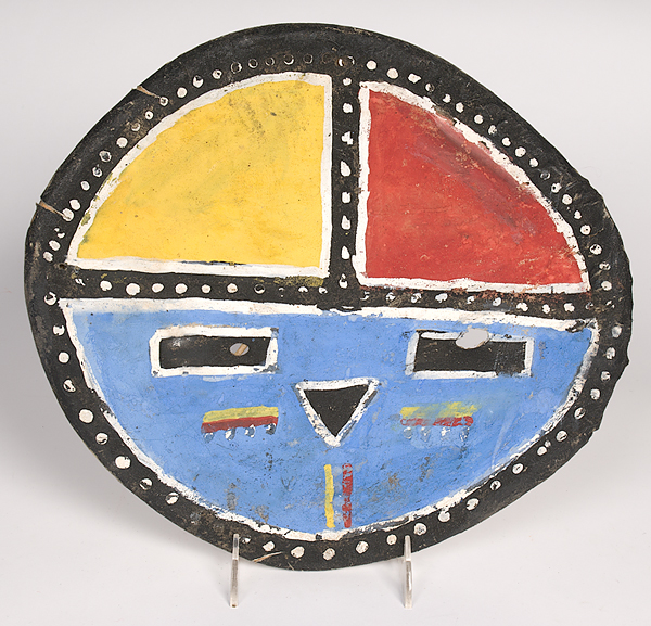 Hopi Painted Hide Dance Bustle