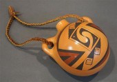 HOPI PAINTED POTTERY CANTEEN W