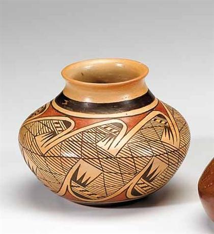 Hopi polychrome pottery jar   