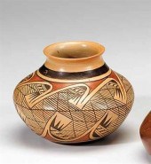     	Hopi polychrome pottery j