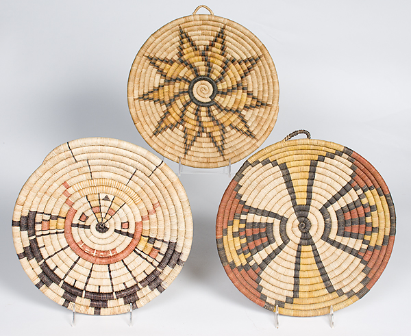 Hopi Second Mesa Basketry Trays lot