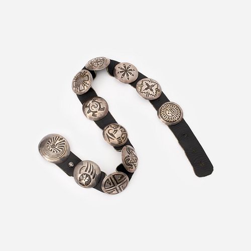 HOPI SILVER OVERLAY CONCHO SYMBOL