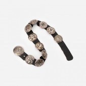 HOPI SILVER OVERLAY CONCHO SYM