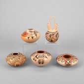 HOPI-TEWA, GROUP OF FIVE POLYC