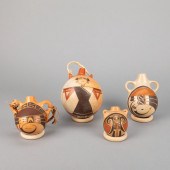 HOPI/TEWA, GROUP OF FOUR POLYC